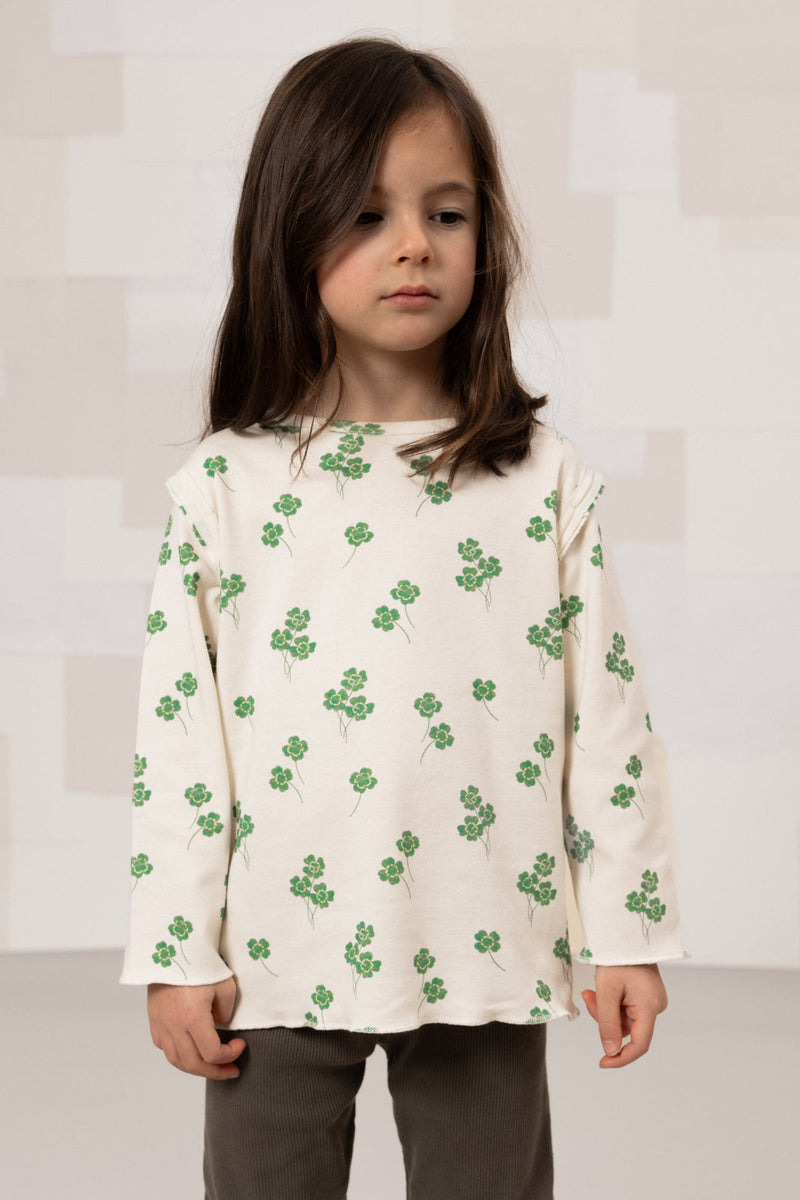 Camiseta Lala Crudo Tréboles