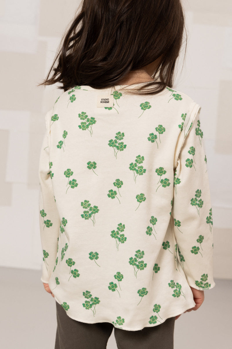 Camiseta Lala Crudo Tréboles