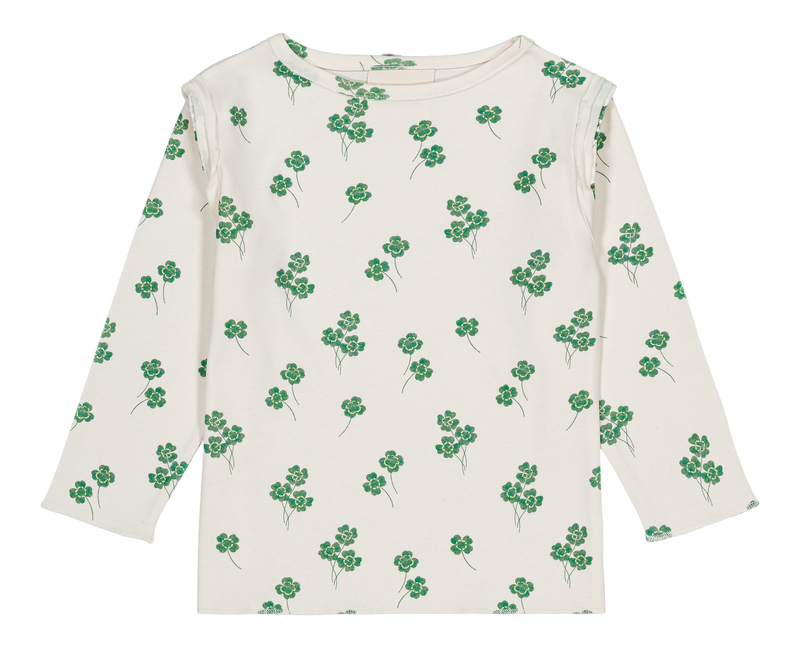 Camiseta Lala Crudo Tréboles