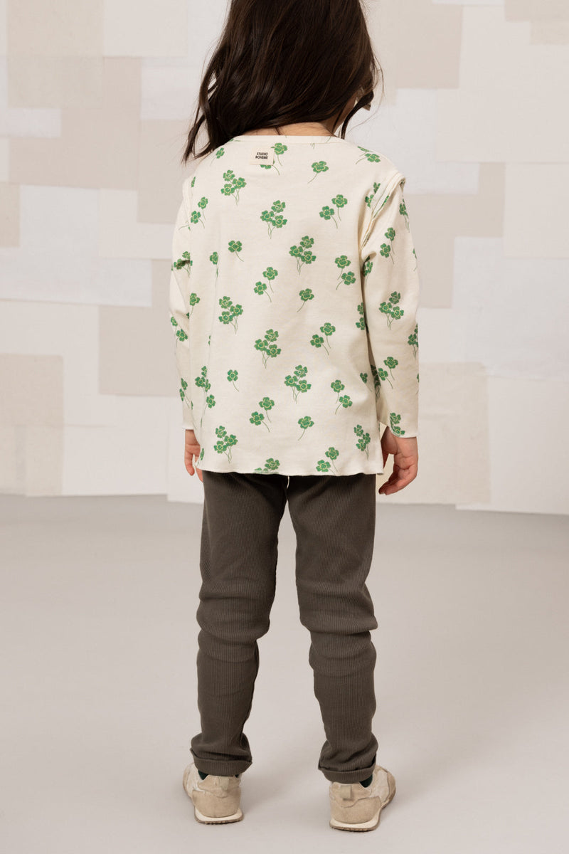 Camiseta Lala Crudo Tréboles