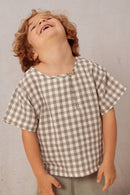 T-Shirt Orso Vichy Vert De Gris