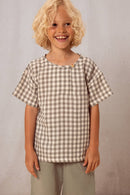 T-Shirt Orso Vichy Vert De Gris