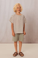 T-Shirt Orso Vichy Vert De Gris