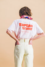 Tshirt Tartan À La Crème