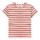 T-Shirt Essential Jersey Rayures Rouge Brique