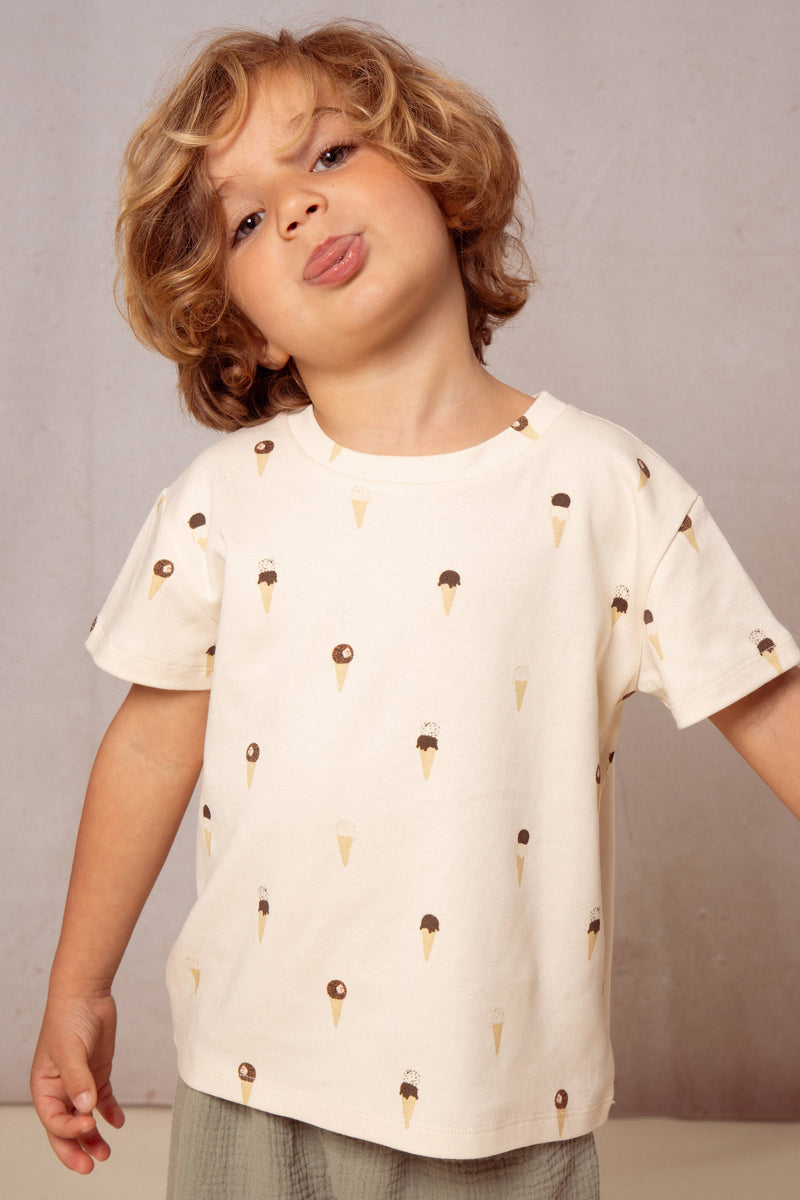 Camiseta Punto Essential Crudo Helado