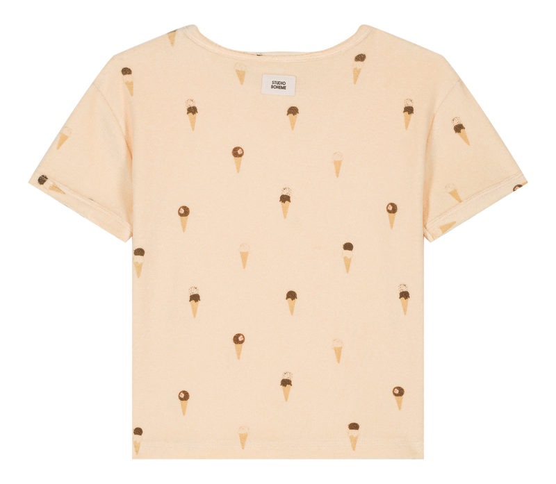 Camiseta Essential Terry Helado De Vainilla