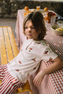 T-Shirt Orso Jersey Ecru Tomates