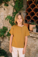 Camiseta Orso Rib Spicy Marrón