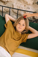 Camiseta Orso Rib Spicy Marrón