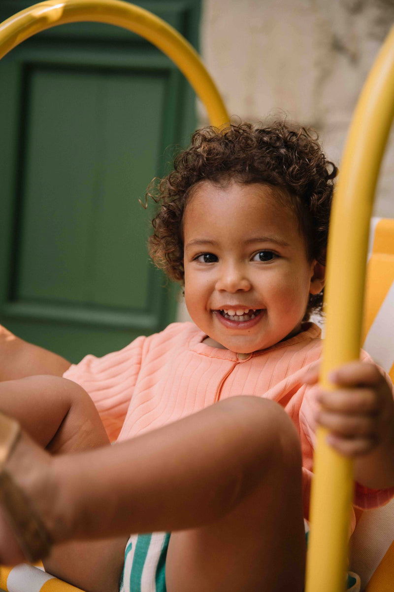 Camiseta Orso Rib Melocotón