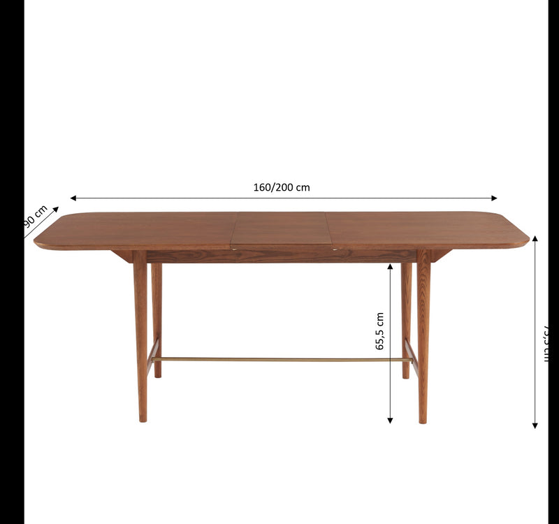 Table Extensible Jill - Placage Frêne