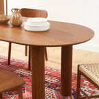 Penelope - Table De Séjour - Placage Chêne - Noyer