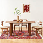 Penelope - Table De Séjour - Placage Chêne - Noyer