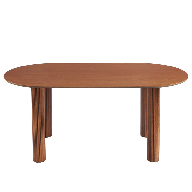 Table De Séjour Penelope - Placage Chêne Couleur Noyer