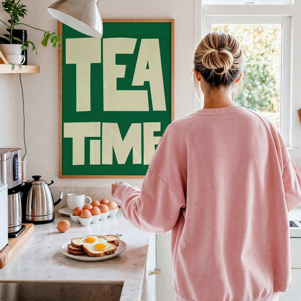 Kitchen - Affiche Tea Time - Vert