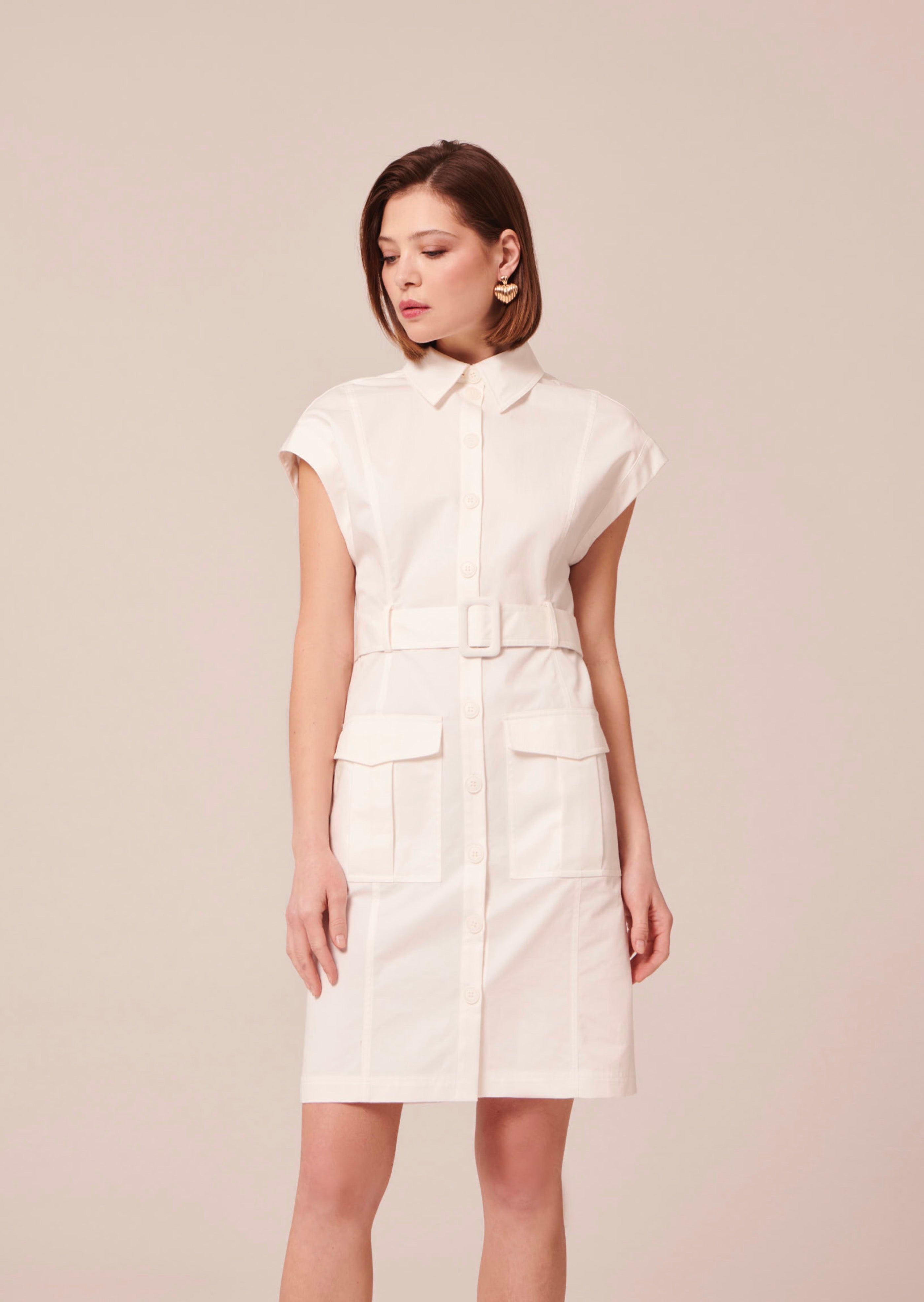 Rajah Dress - White