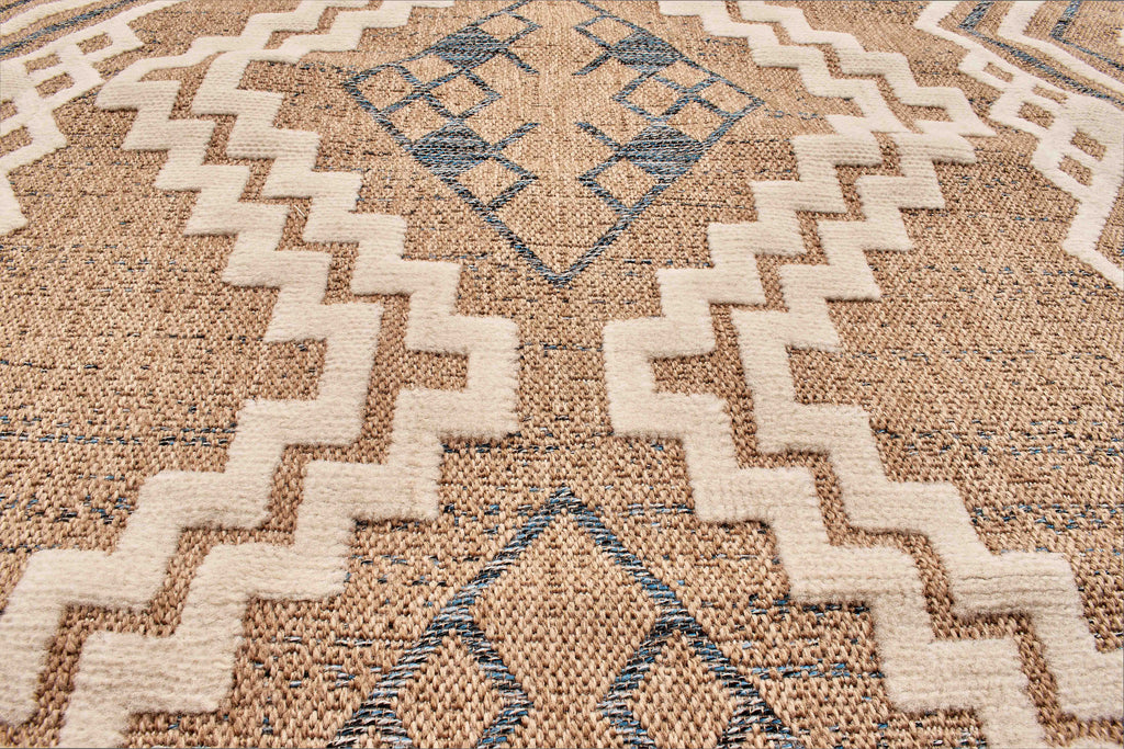 Tulum - Tapis D'Intérieur/Extérieur - Polypropylène - Bleu