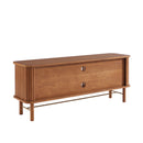 Meuble Tv Ernest - Frêne Foncé Portes Tambour