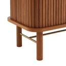 Meuble Tv Ernest - Frêne Foncé Portes Tambour