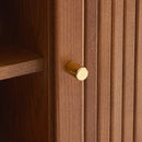 Meuble Tv Ernest - Frêne Foncé Portes Tambour