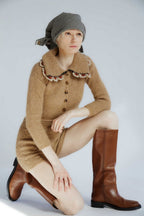 Felipa Wool Cardigan - Brown