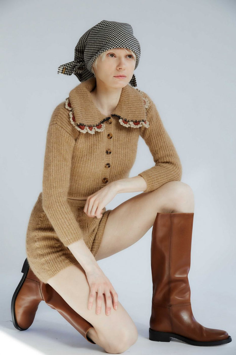 Cardigan En Laine Felipa - Brown