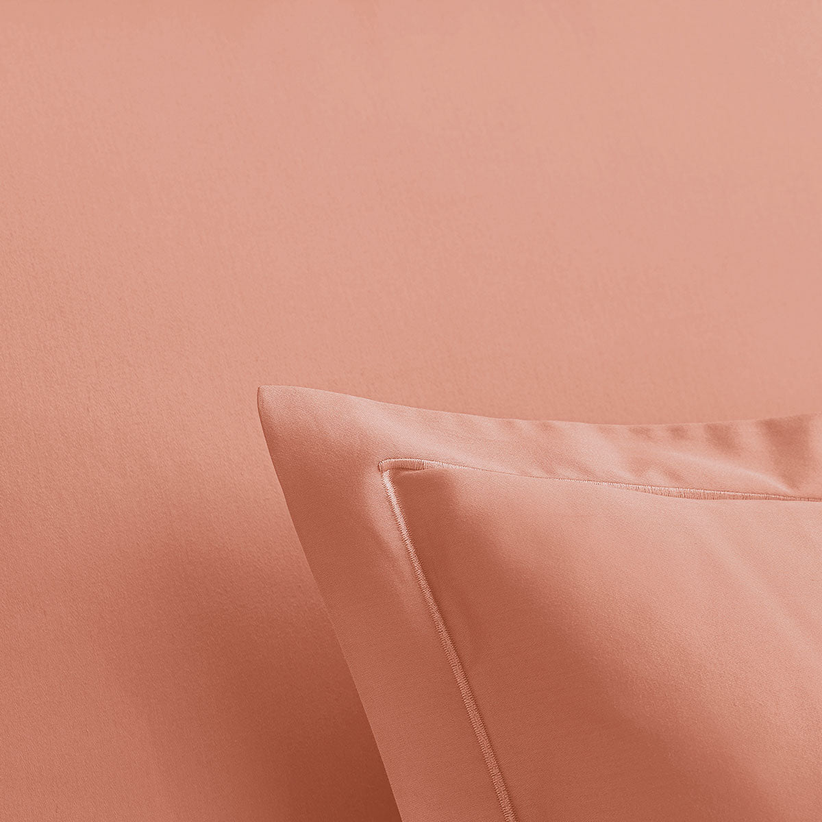 Plain Sateen - Pillowcase - Rust