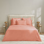 Plain Sateen - Bolster Pillowcase - Rust
