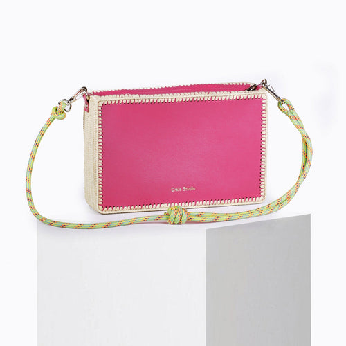 Sac Tanger Raphia Rose Studio