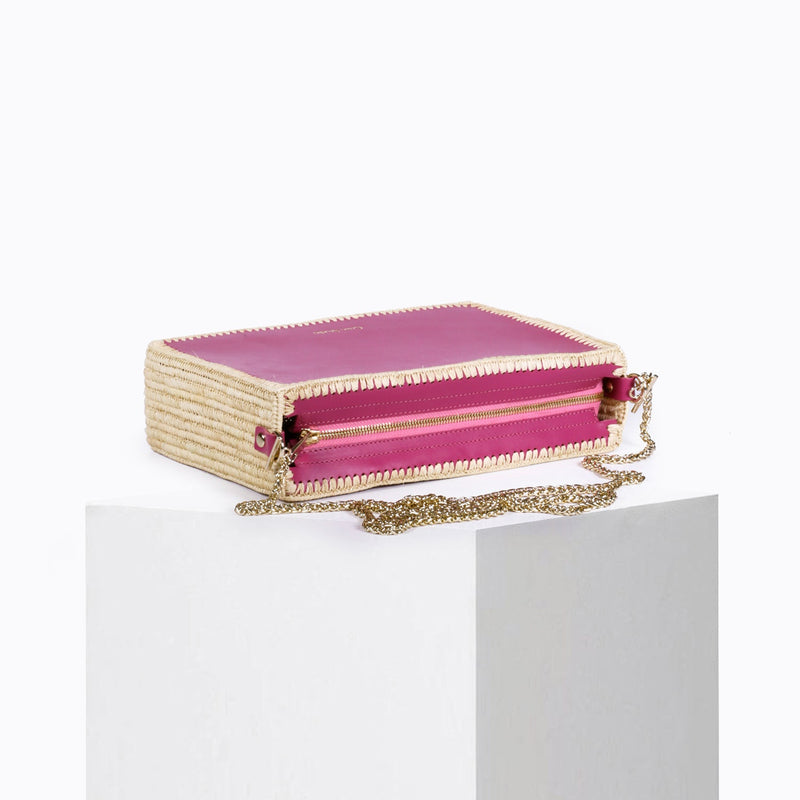 Sac Tanger Raphia Rose Studio