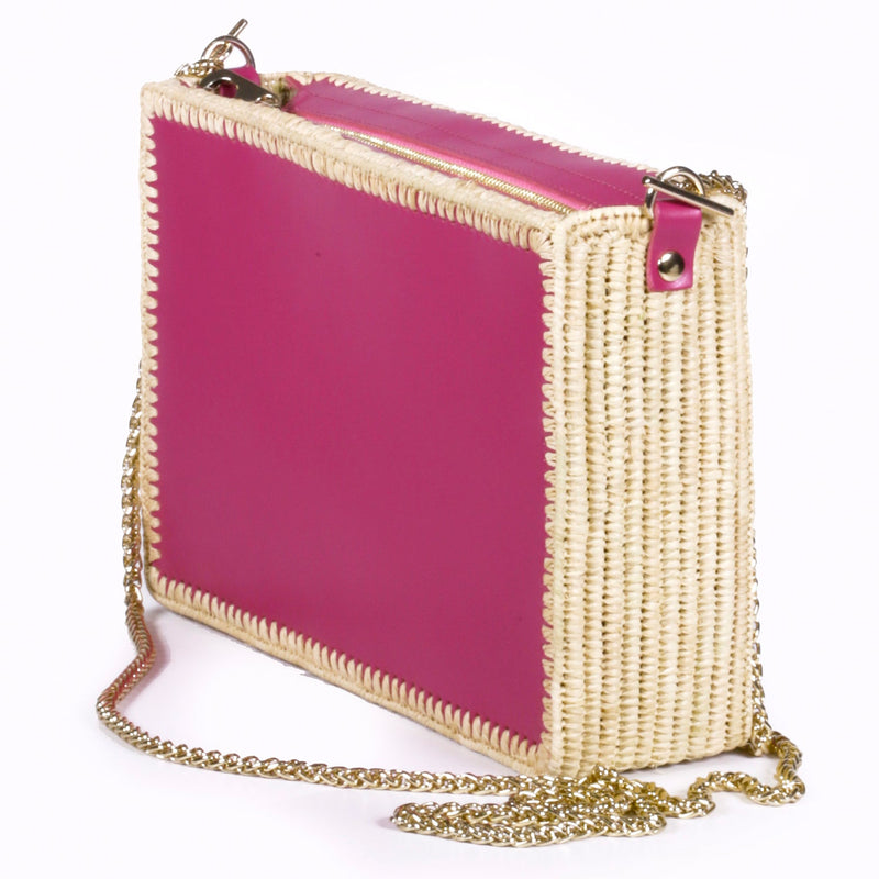 Sac Tanger Raphia Rose Studio