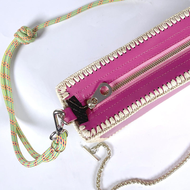 Sac Tanger Raphia Rose Studio
