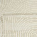 Cream rainbow rug with embossed shag Nazar rugs