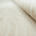 Cream rainbow rug with embossed shag Nazar rugs