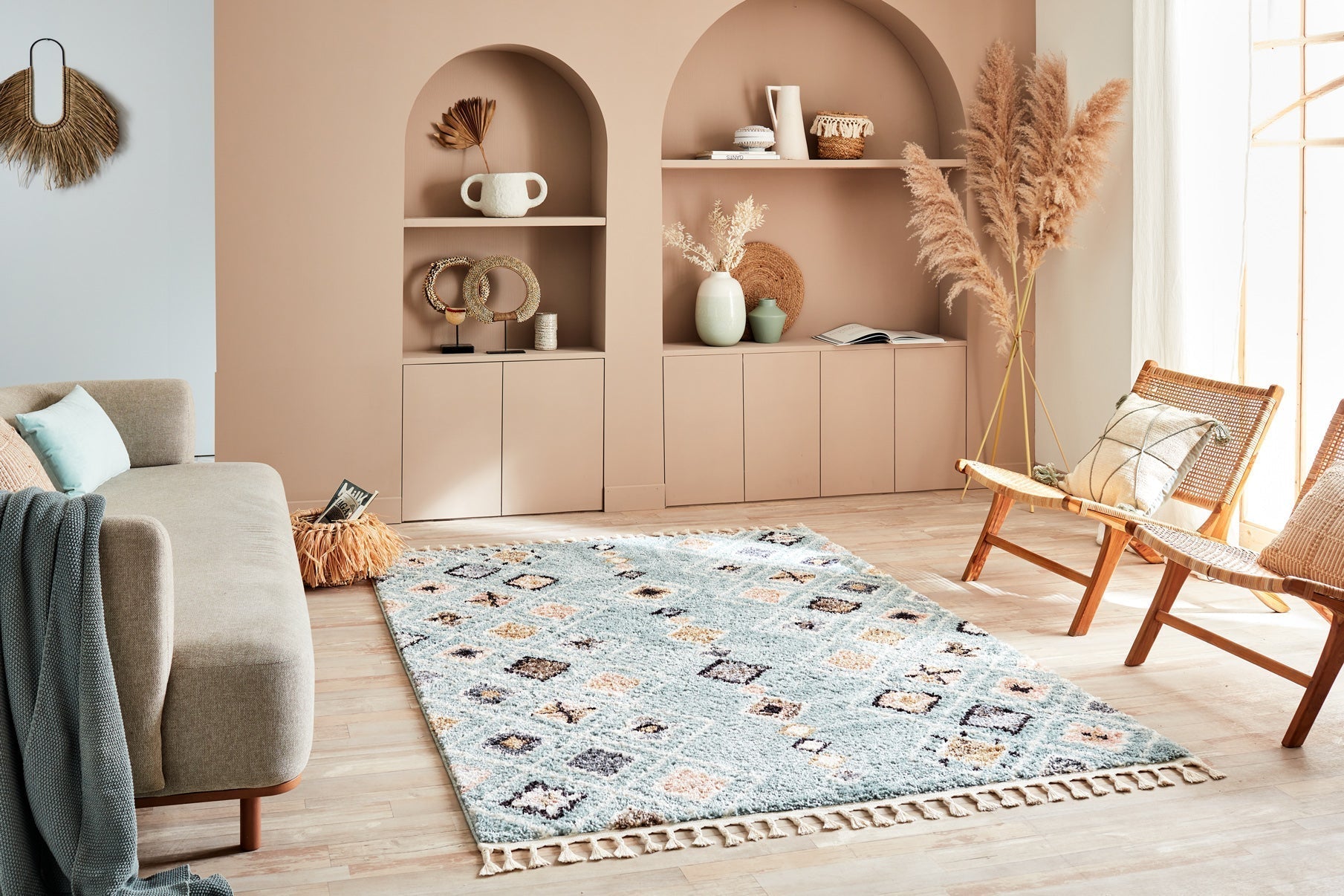 Delya - Tapis D'Intérieur - Polypropylène - Turquoise