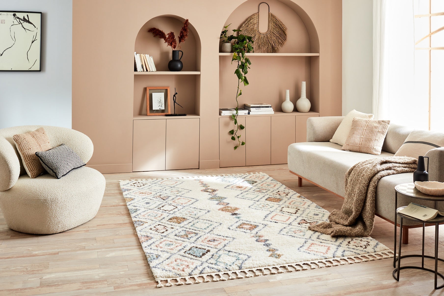 Delya - Tapis D'Intérieur - Polypropylène - Creme