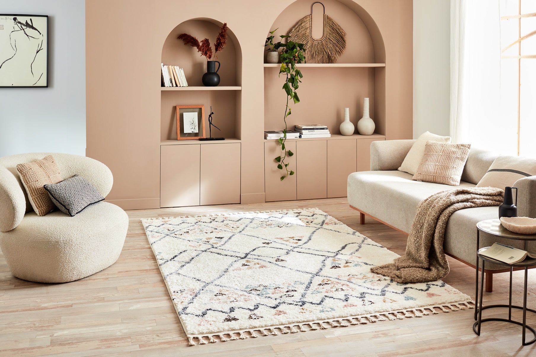 Delya - Tapis D'Intérieur - Polypropylène - Creme