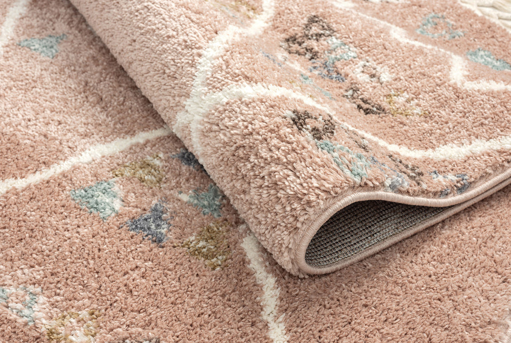 Delya - Tapis D'Intérieur - Polypropylène - Rose