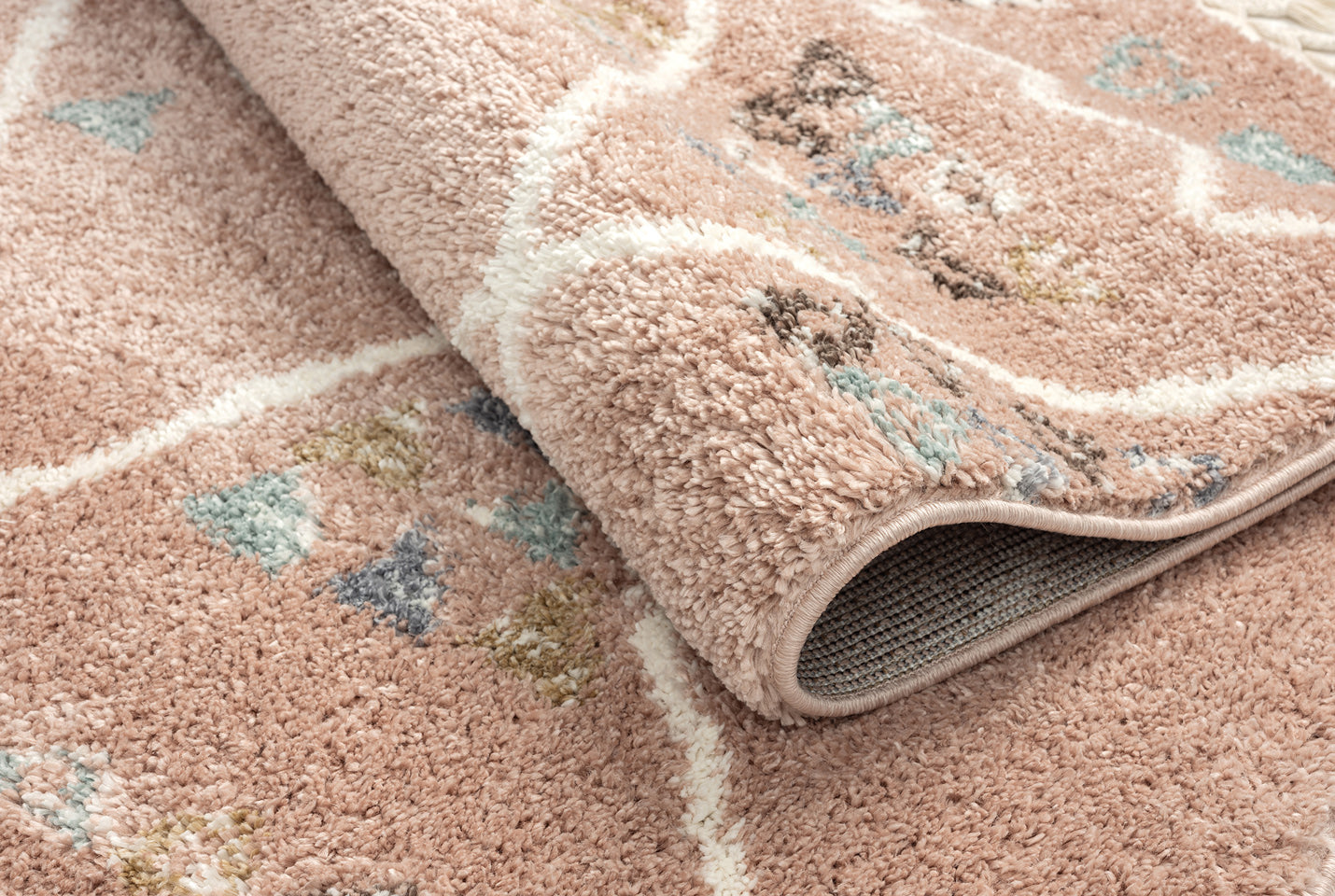 Delya - Tapis D'Intérieur - Polypropylène - Rose
