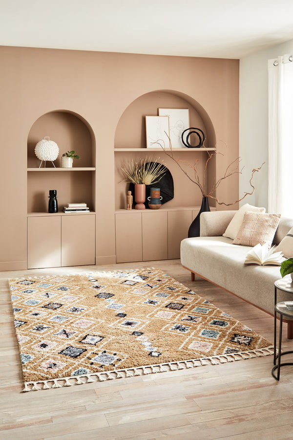 Delya - Tapis D'Intérieur - Polypropylène - Jaune