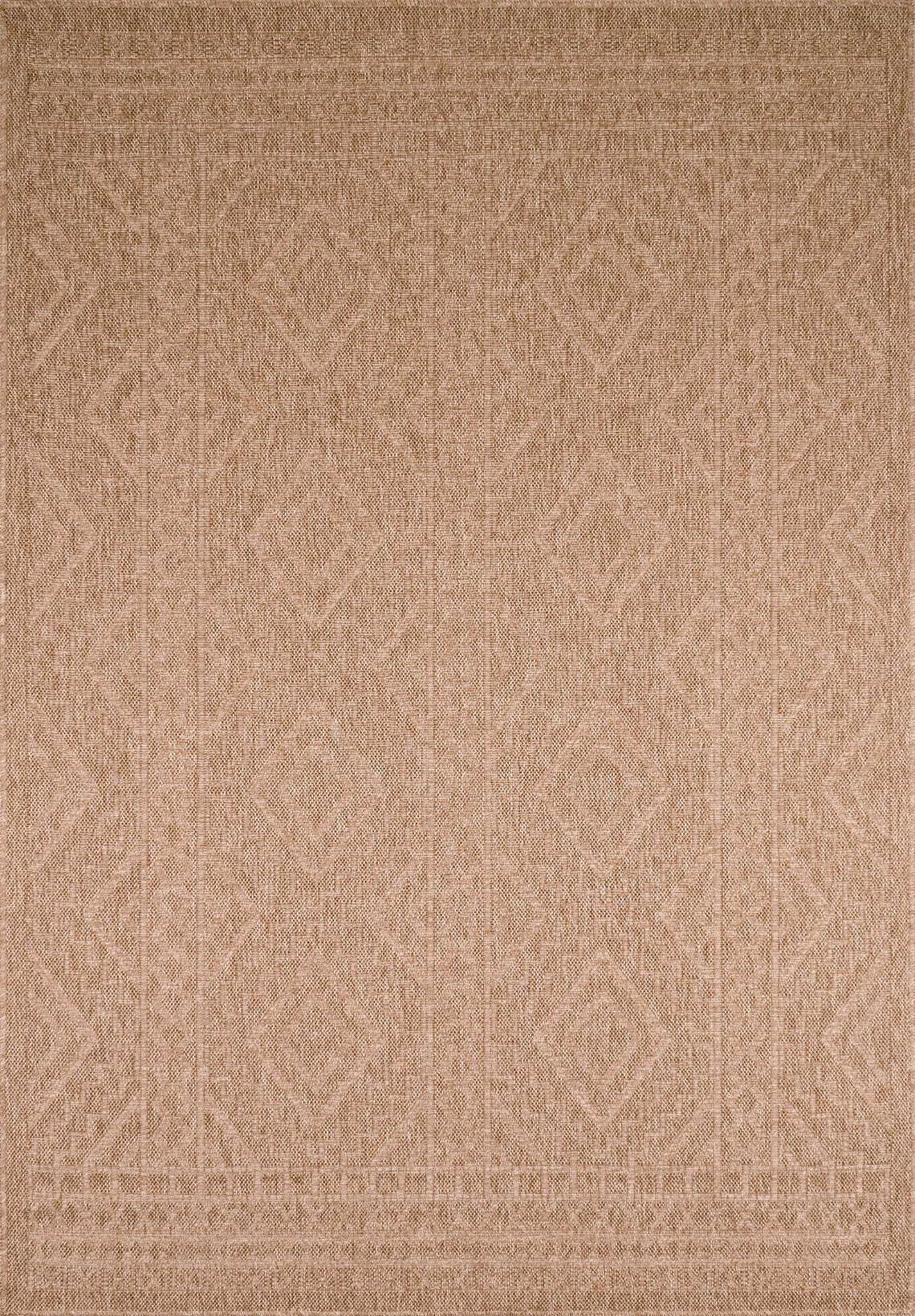 Alfombra de salón efecto yute natural beige Alfombras Nazar