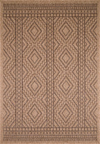 Natural jute effect rug with geometric pattern Nazar rugs
