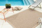 Plain natural jute effect rug Nazar rugs