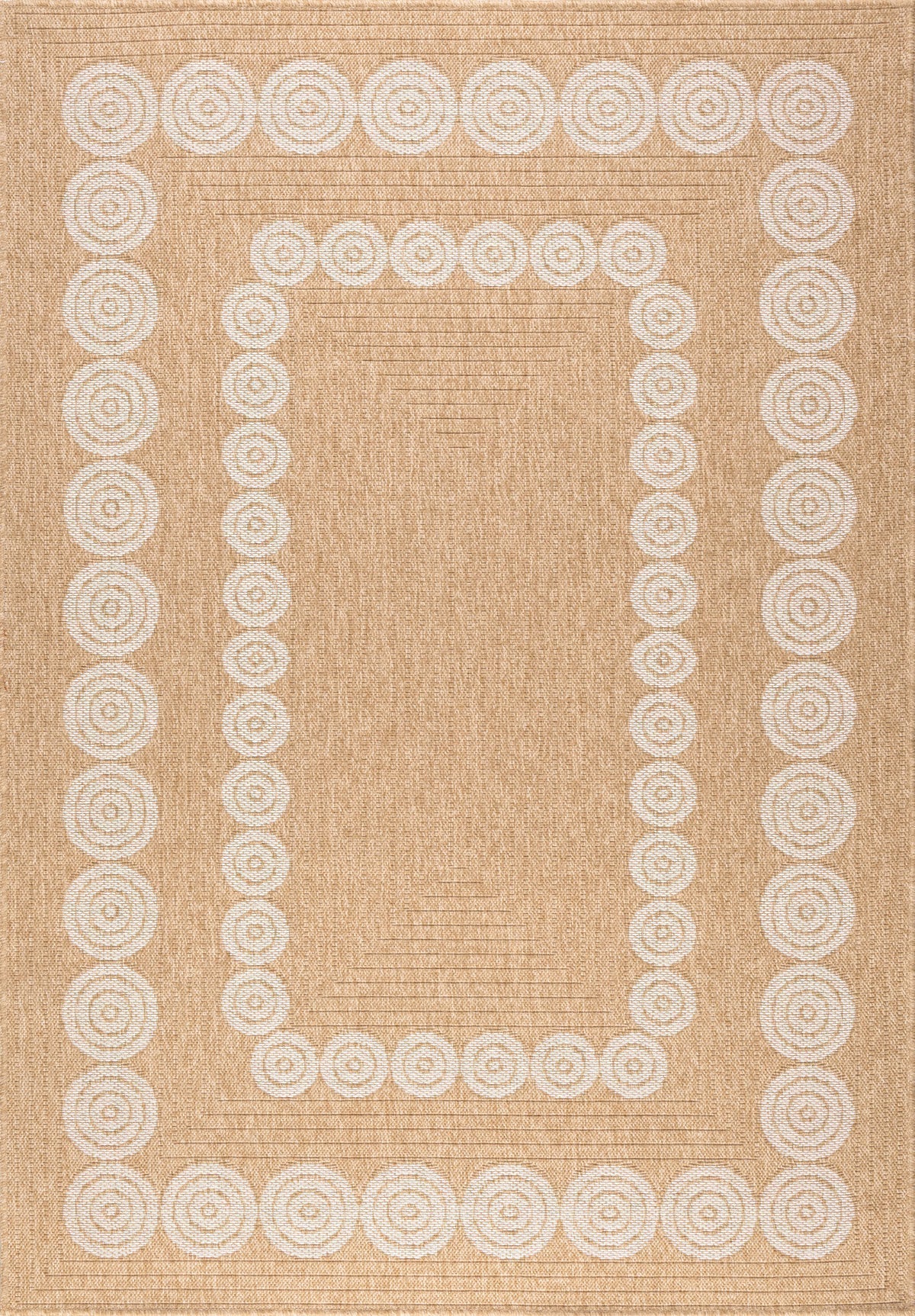 Alfombra efecto yute con estampado geométrico blanco Alfombras Nazar