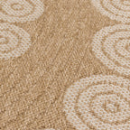 Alfombra efecto yute con estampado geométrico blanco Alfombras Nazar