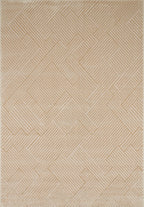 Alfombra interior pelo gofrado beige de Nazar rugs
