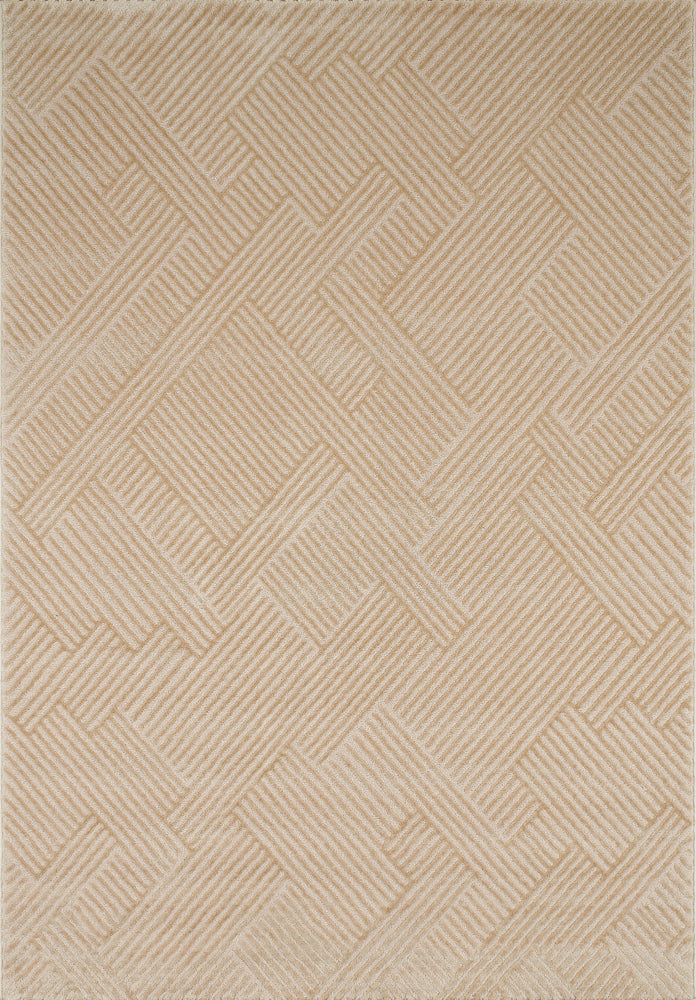 Alfombra interior pelo gofrado beige de Nazar rugs