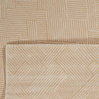 Alfombra interior pelo gofrado beige de Nazar rugs