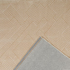 Alfombra interior pelo gofrado beige de Nazar rugs